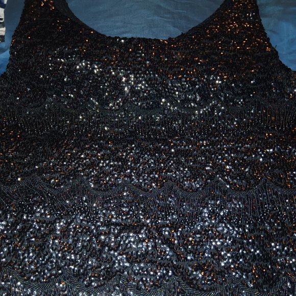 Hand Beaded Wool Top - Picture 2 of 4